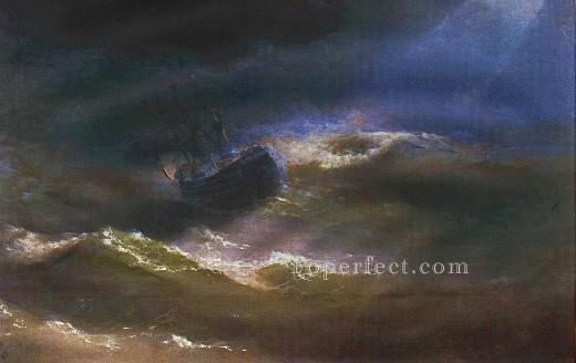 maria en tormenta 1892 paisaje marino Ivan Aivazovsky Pintura al óleo